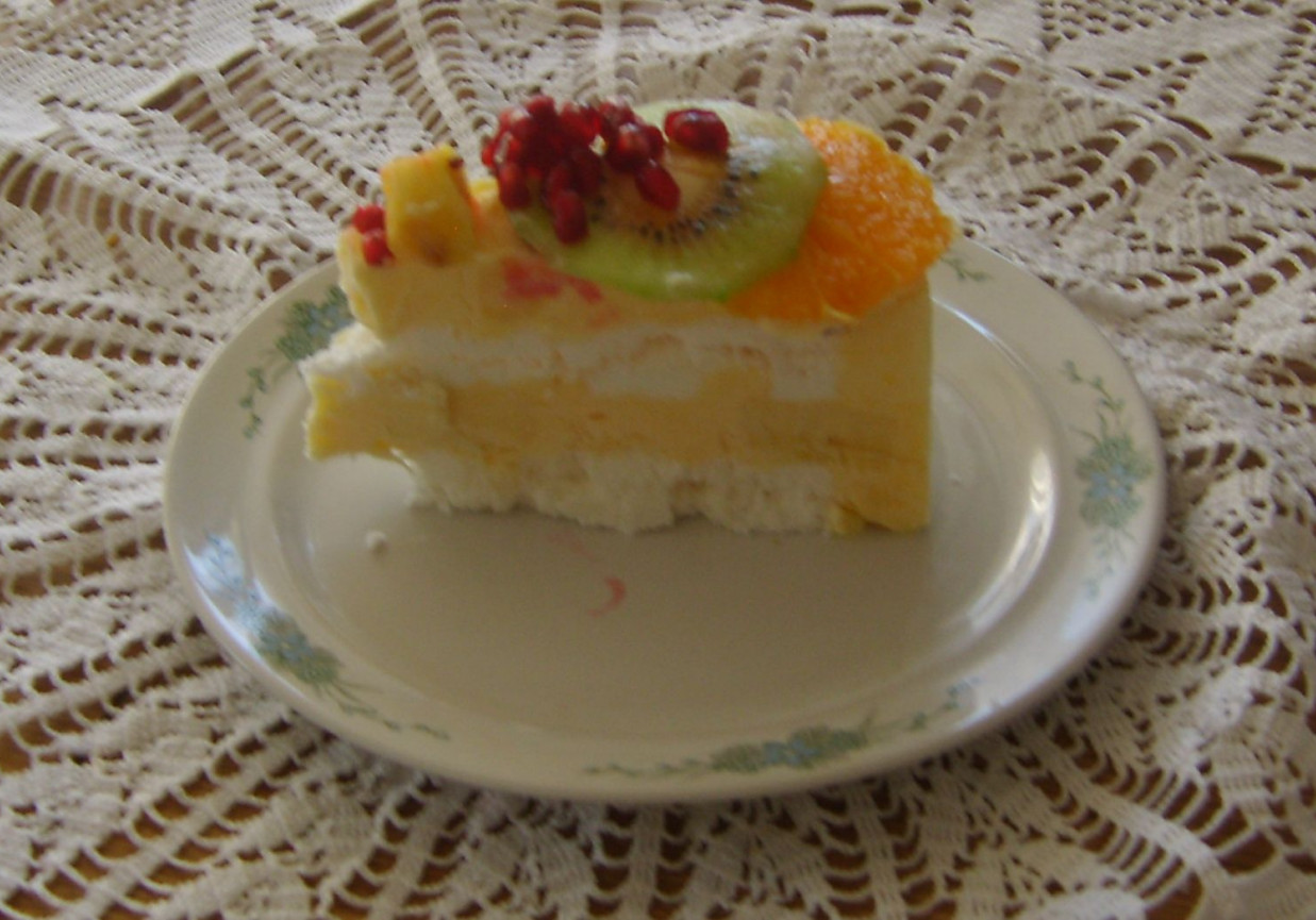 Owocowy tort lodowy foto
