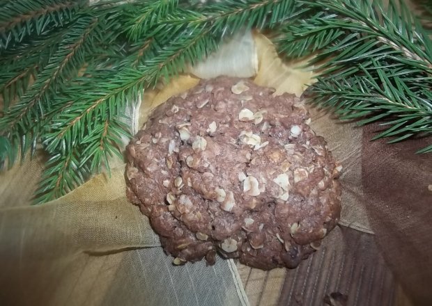 Fotografia przedstawiająca Owsiane ciasteczka z czekoladą