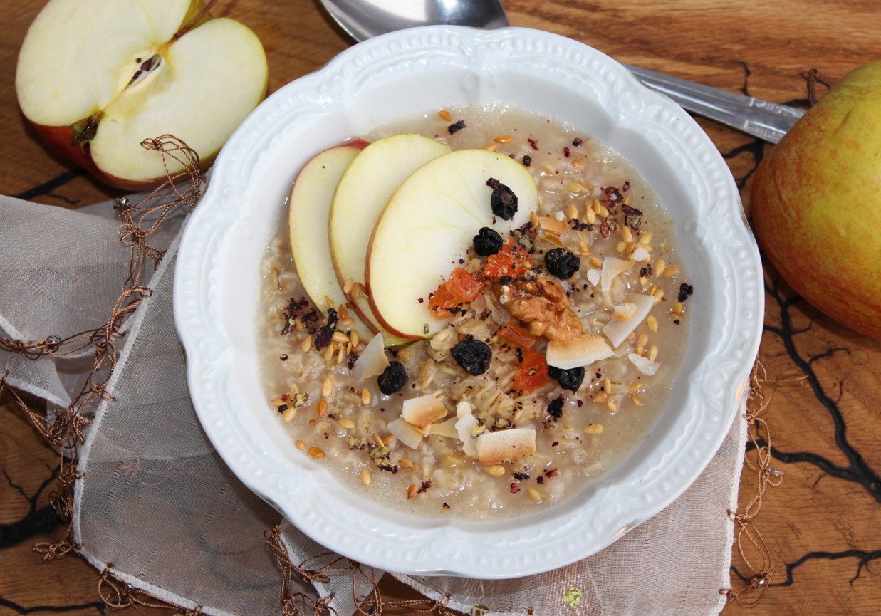 Owsianka na soku jabłkowym foto