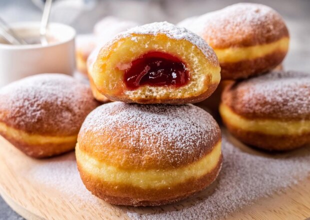 Fotografia przedstawiająca Pączki bez jajek - lekkie i puszyste