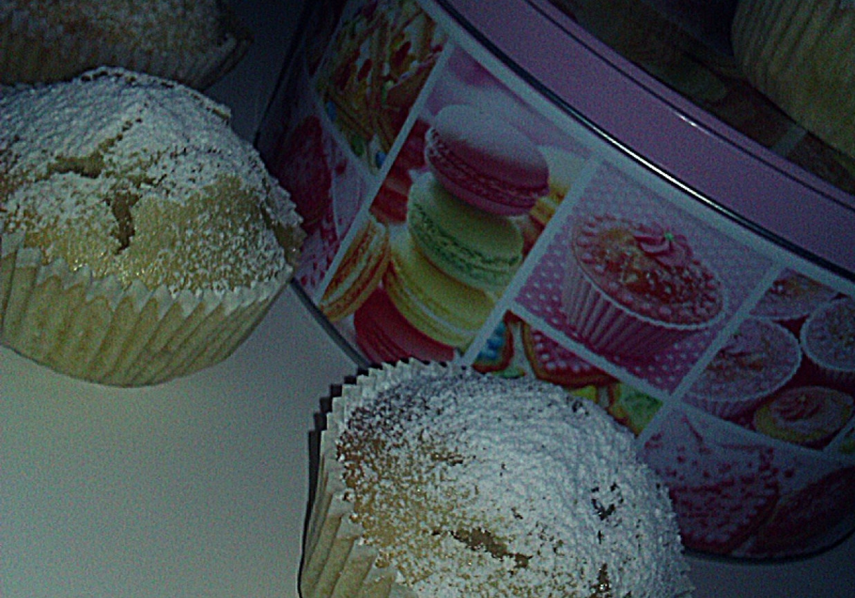 Pączkowe muffiny z dżemem foto