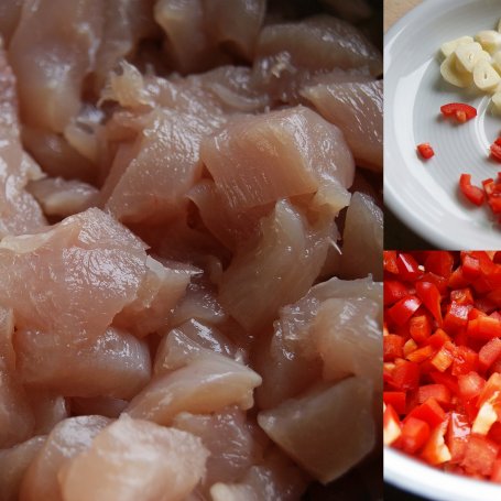 Krok 1 - Paella z kurczakiem i owocami morza foto