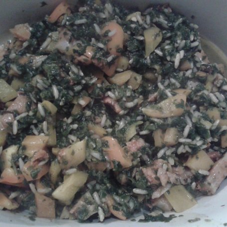 Krok 6 - Paella ze szpinakiem, papryką i rybą wersji fit foto