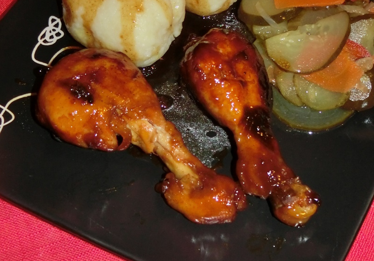 Pałki z kurczaka w miodowej marynacie z cynamonem foto