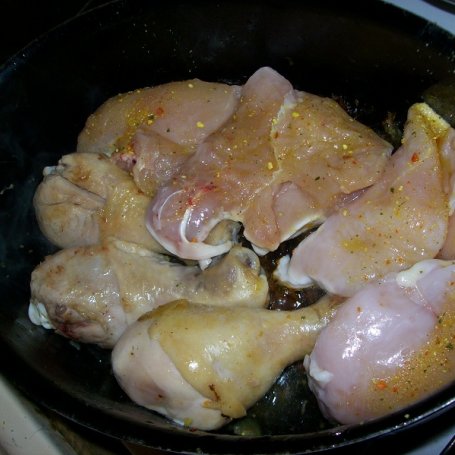 Krok 1 - pałki z kurczaka z ziemniaczkami foto