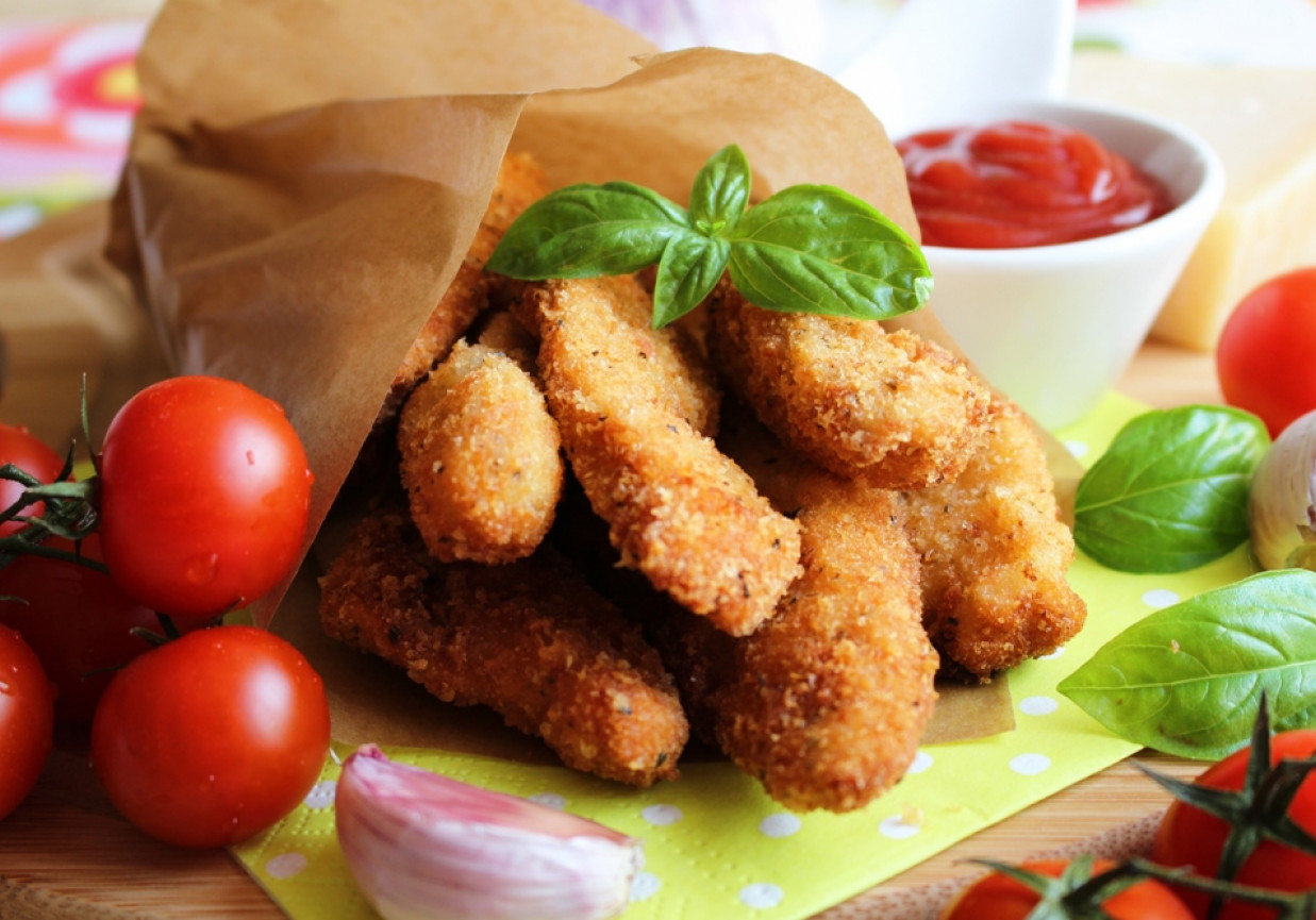 Paluszki z kurczaka w parmezanowej panierce foto