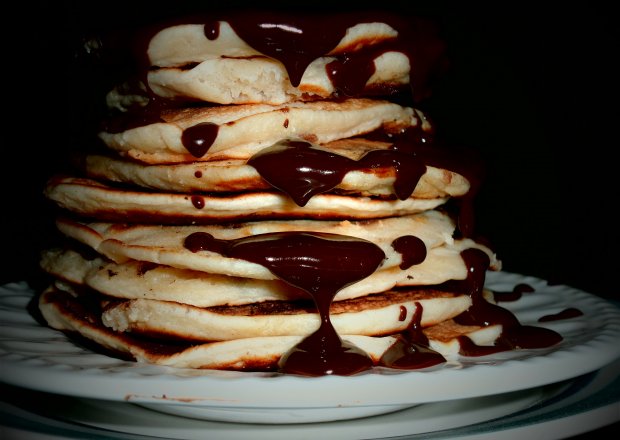 Fotografia przedstawiająca Pancakes z groszkami