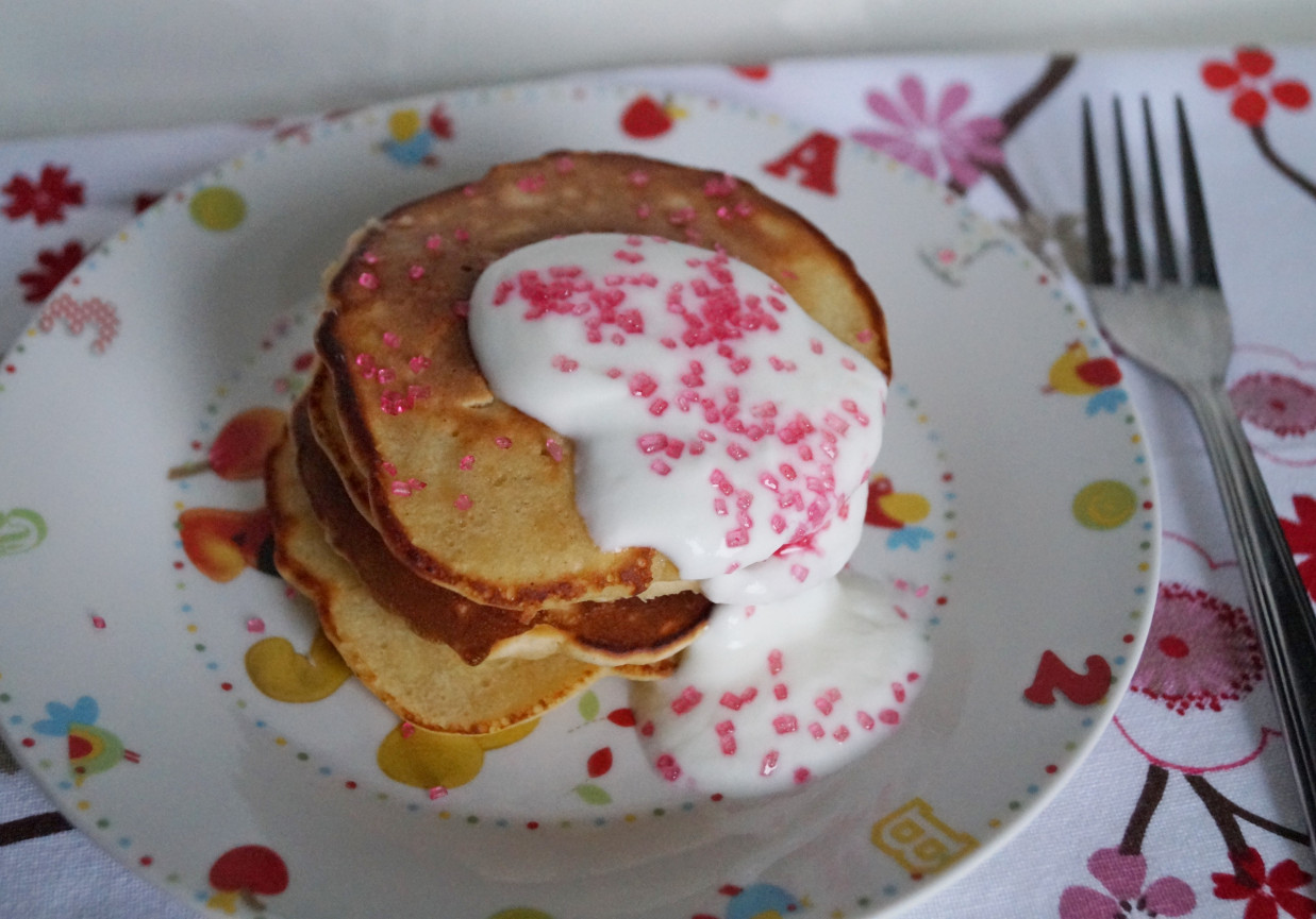 Pancakes z jabłkami i cynamonem foto