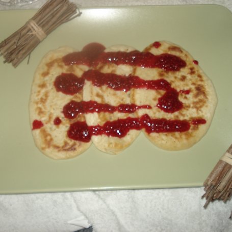 Krok 7 - Pancakesy  z sosem malinowym foto