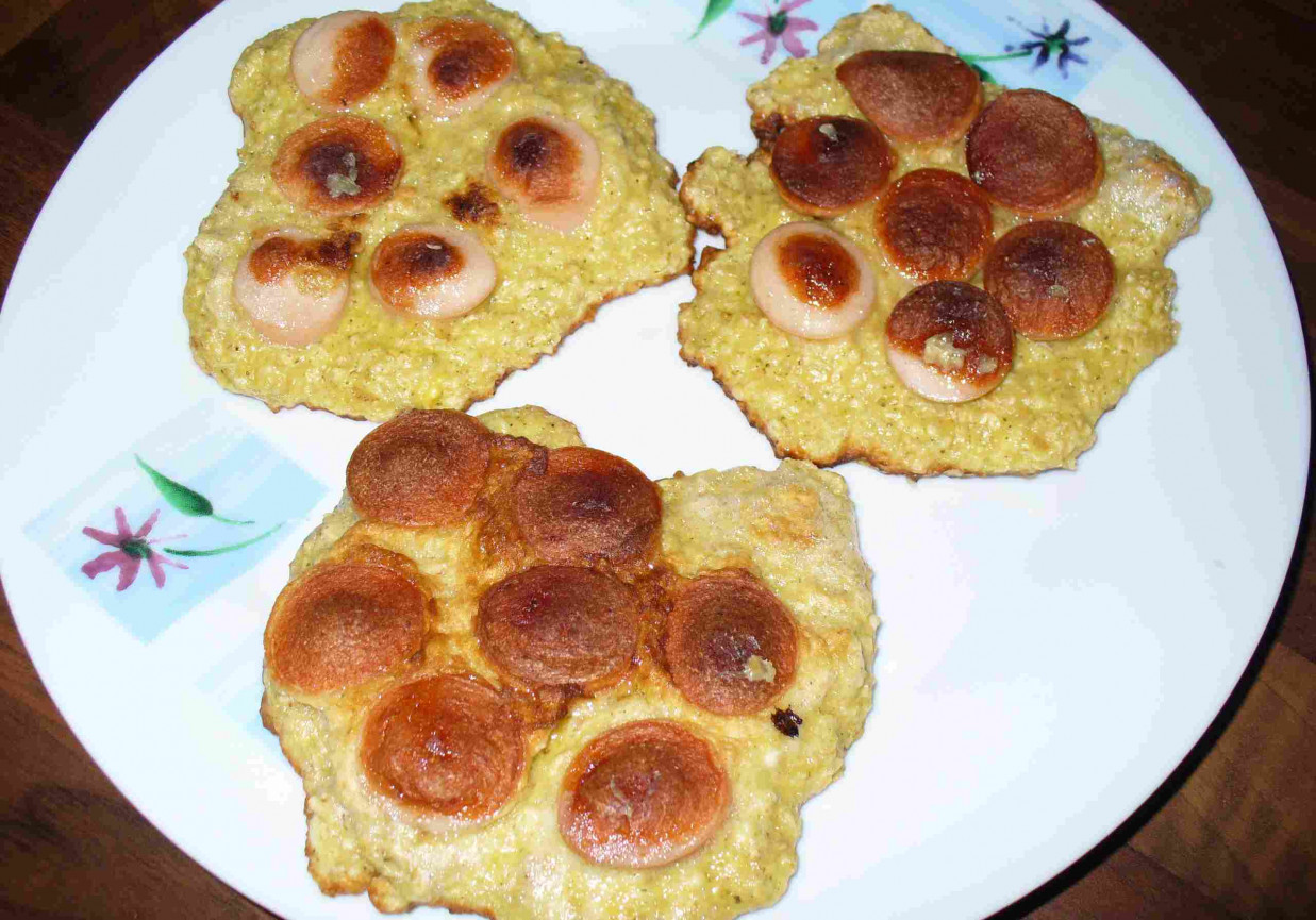 Panierkowe kotleciki z parówką foto