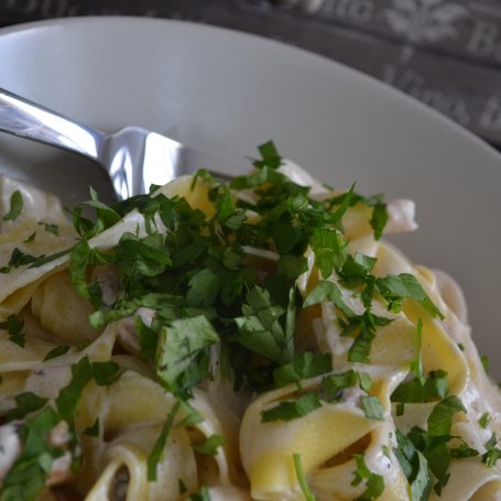 Krok 6 - pappardelle z owocami morza foto