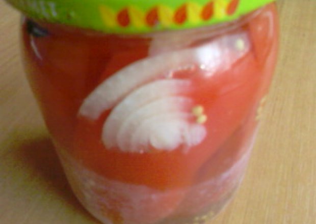 Fotografia przedstawiająca papryka konserwowa z cebulą