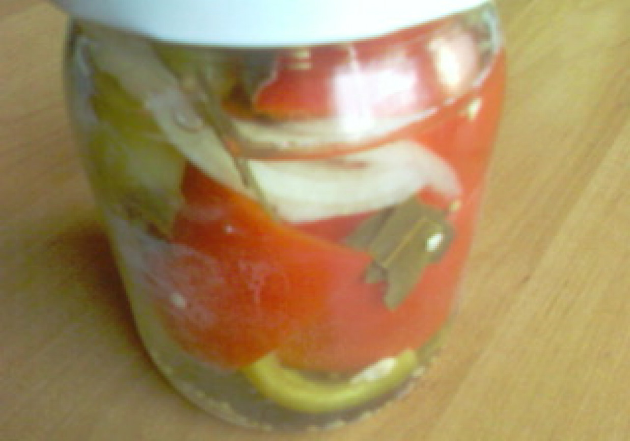 papryka konserwowa z cebulą foto