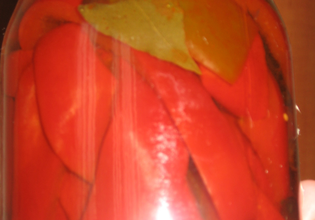 Papryka marynowana-w łagodnej zalewie foto