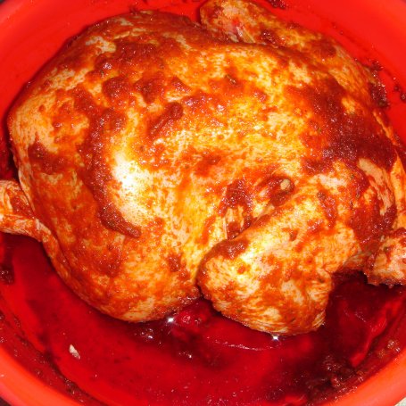Krok 1 - Paprykowy kurczak pieczony z pieczarkami foto