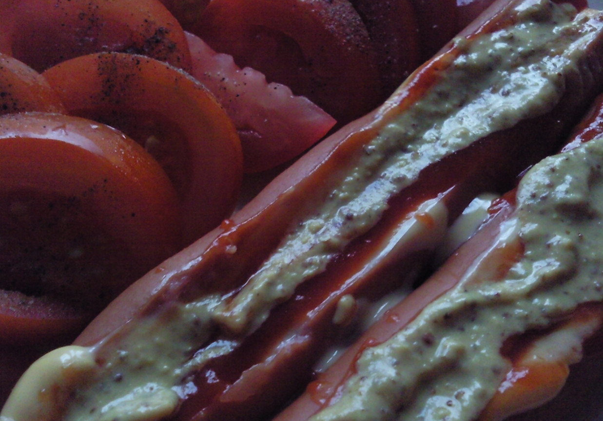 Parówki w sosie musztardowo - ketchupowym foto