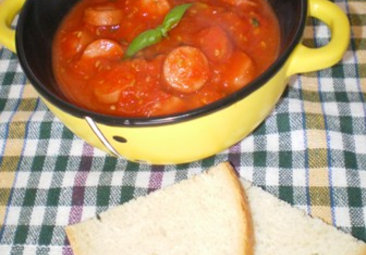 Parówki w sosie pomidorowym foto