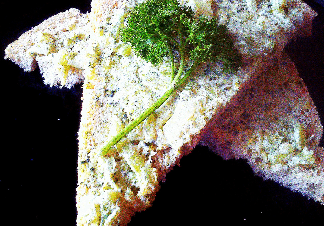 Pasta brokułowa z serem feta foto