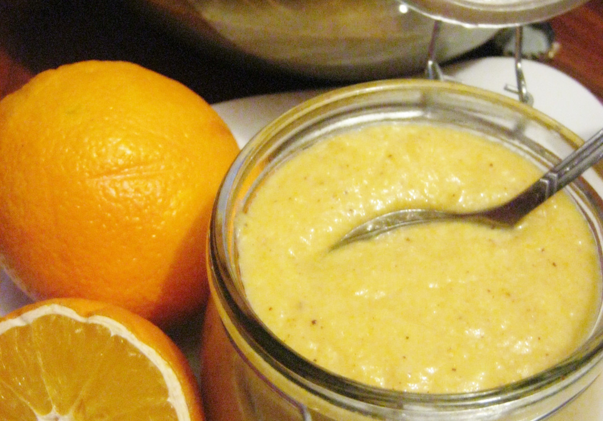Pasta pomarańczowa z cynamonem foto