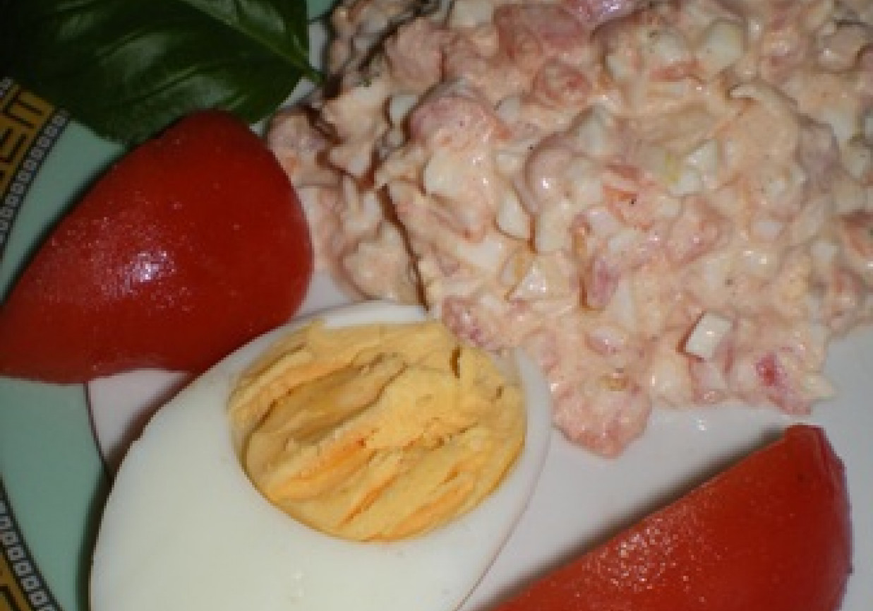 Pasta pomidorowo-jajeczna foto