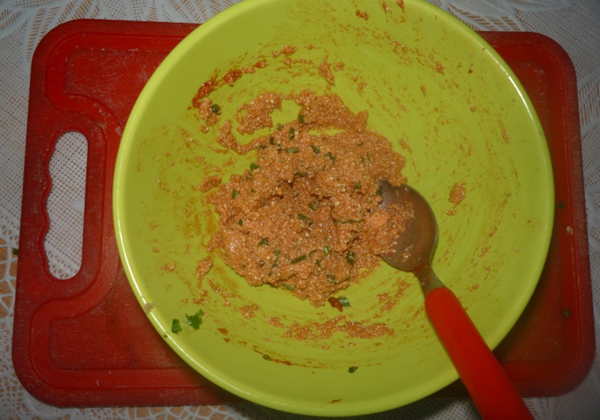 Pasta pomidorowo-szczypiorkowa foto