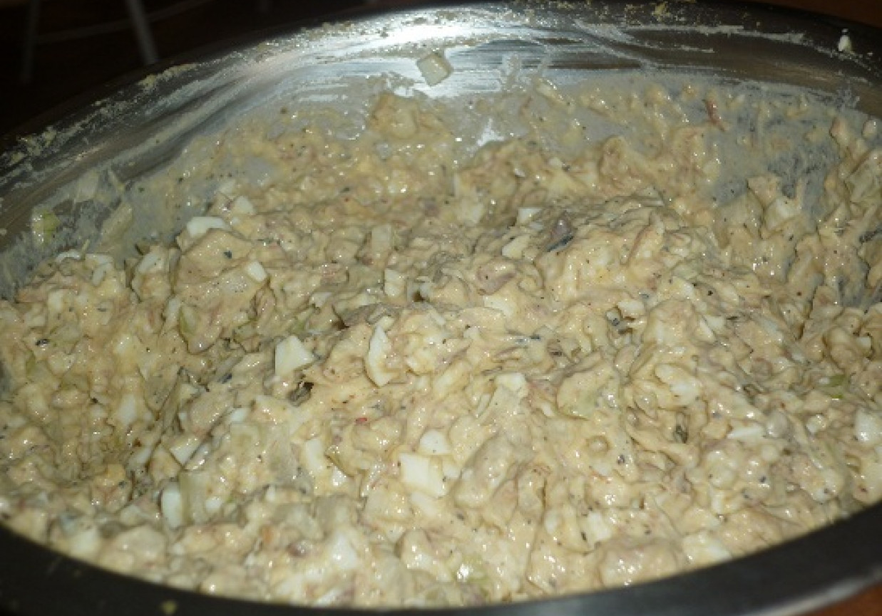 Pasta śledziowa z cebulką foto