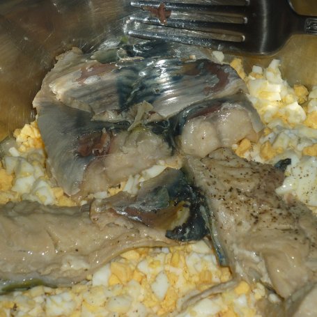 Krok 3 - Pasta śledziowa z cebulką foto
