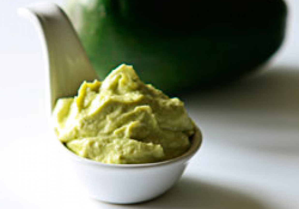 pasta z awokado do chleba foto