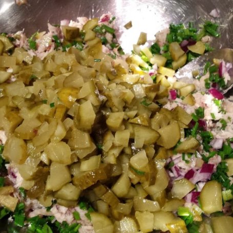 Krok 2 - Pasta z makreli i śledzia foto