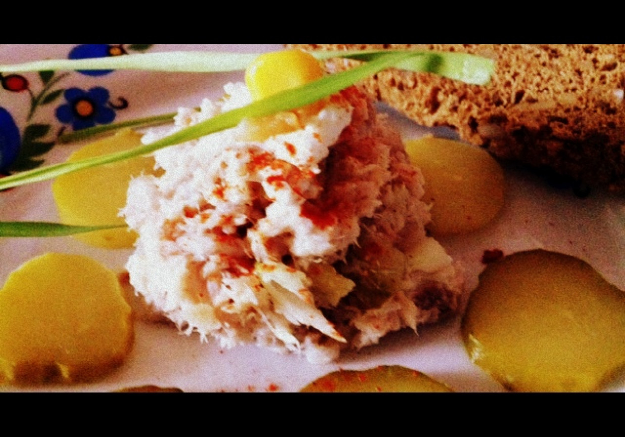 Pasta z makreli wędzonej. foto