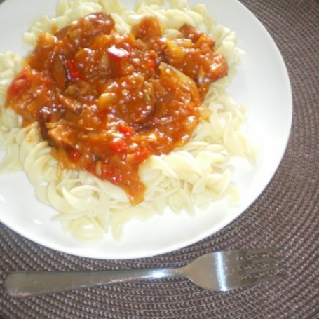 Krok 3 - Pasta z sosem foto