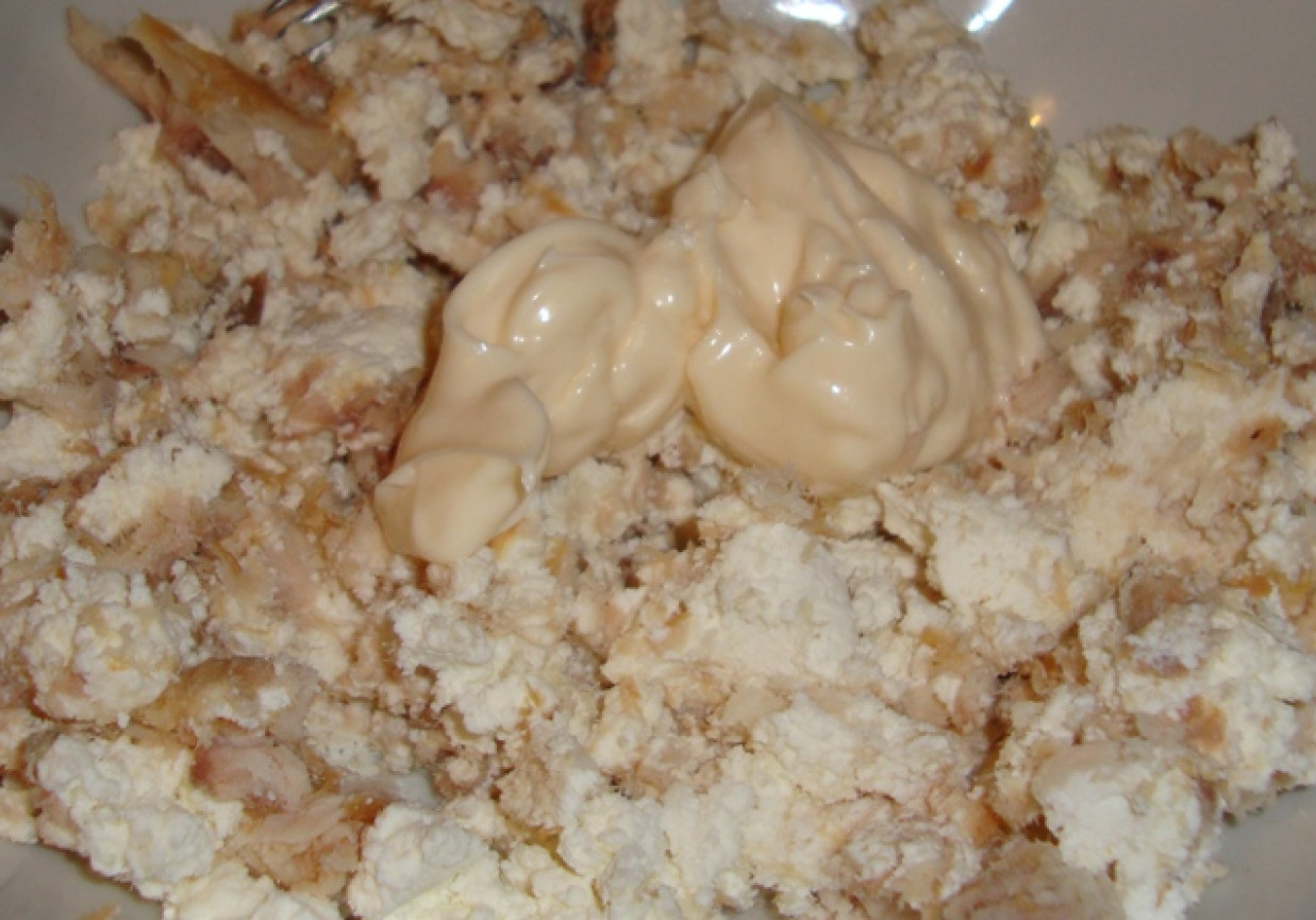 Pasta z wędzonej makreli z twarogiem foto