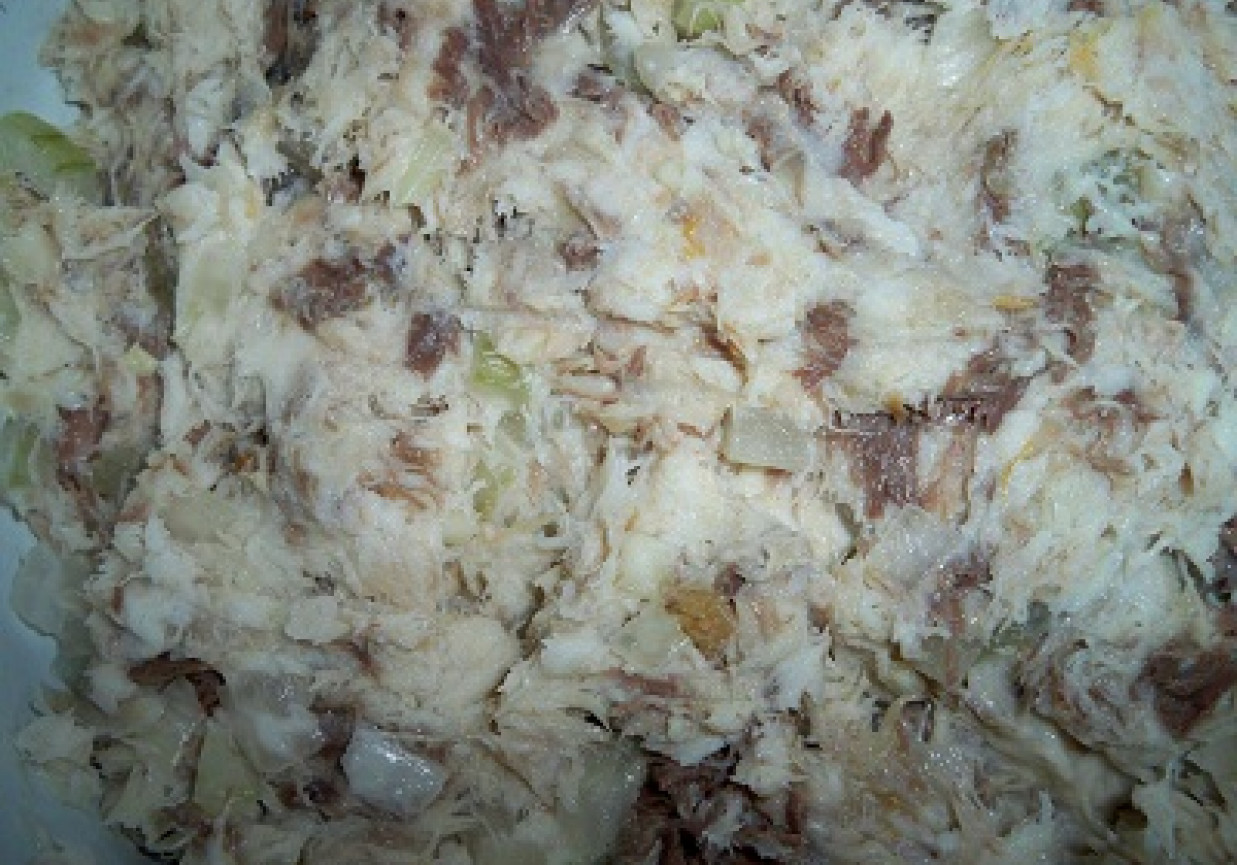 Pasta z wędzonej rybki foto