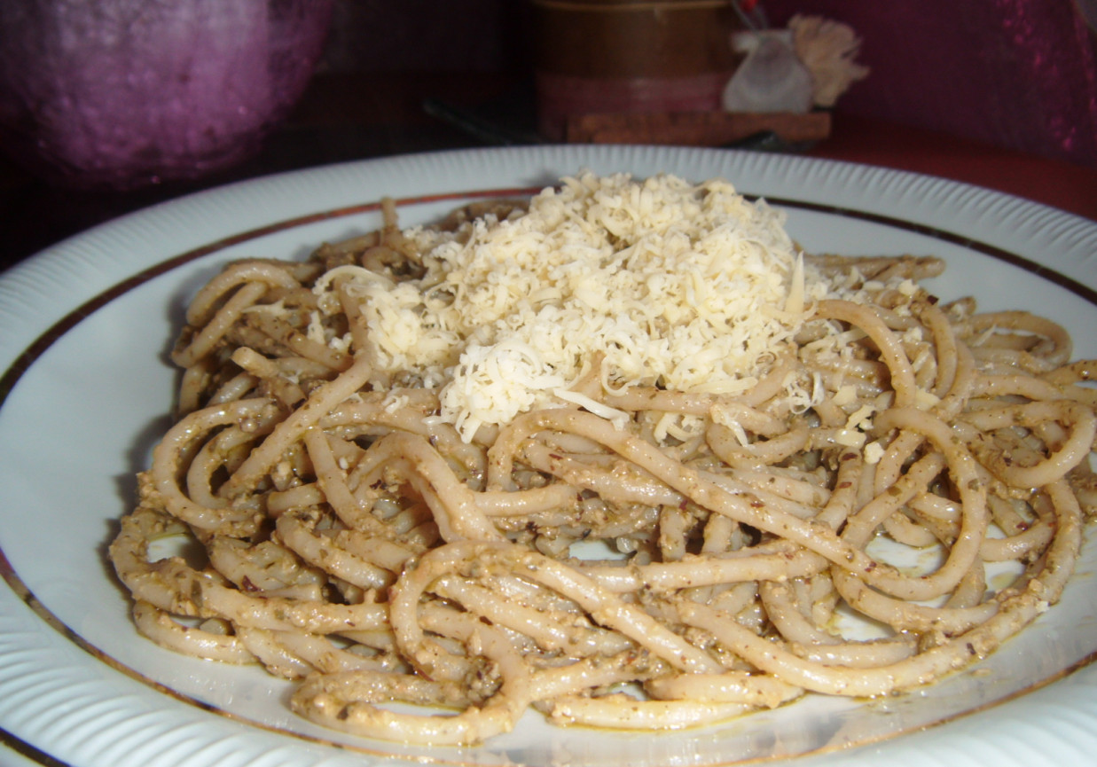 Pesto z makaronem foto