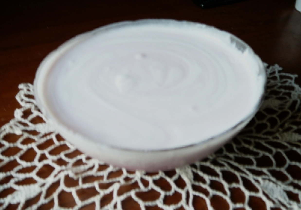 Pianka jogurtowa z musem jabłkowym foto