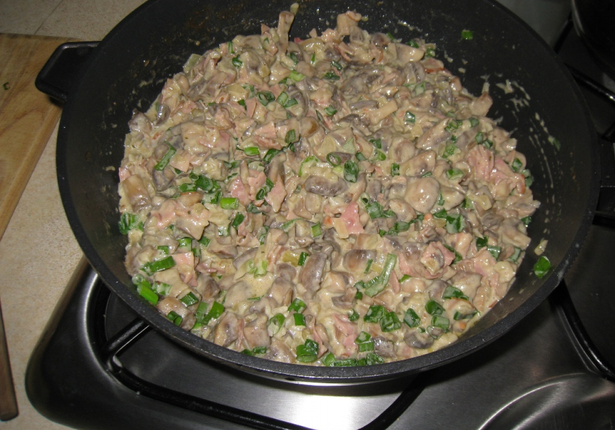 Pieczarki duszone foto