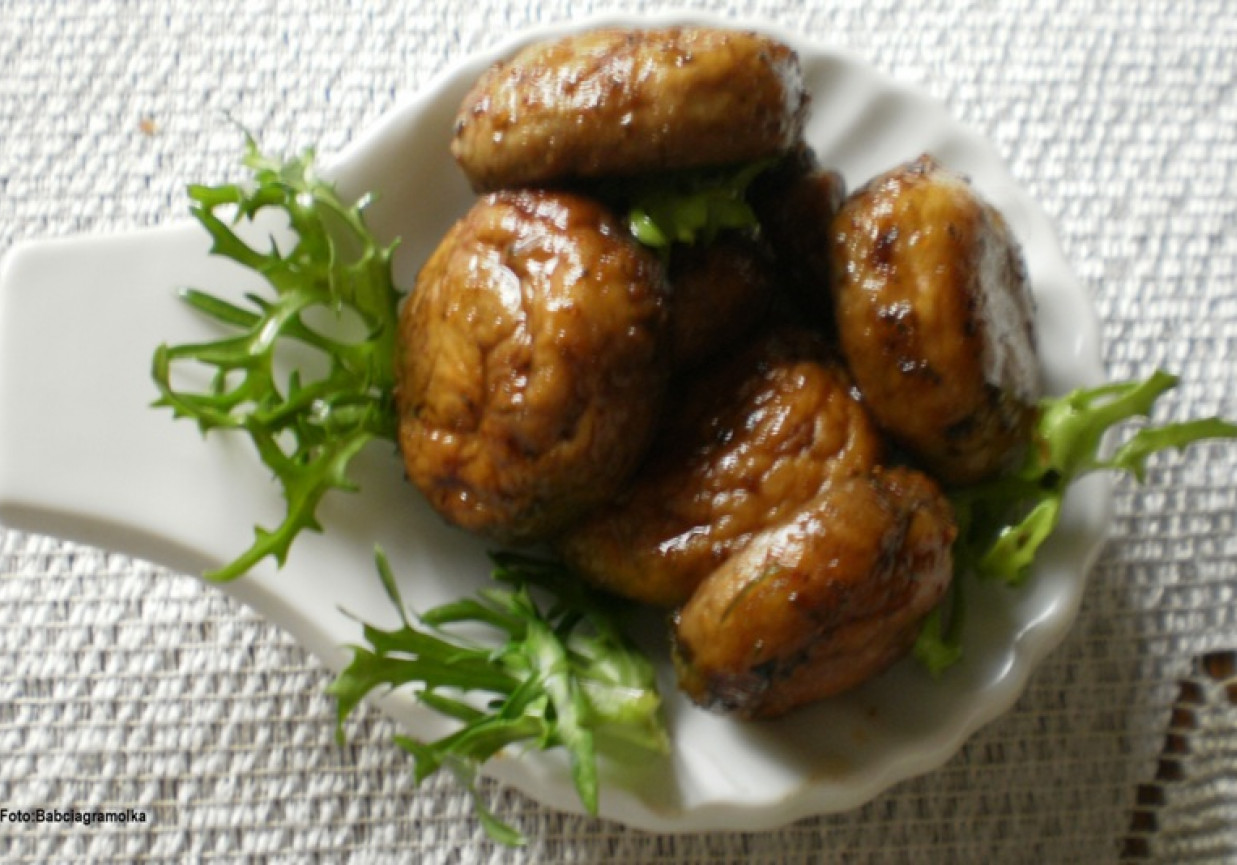 Pieczarki z czubricą : foto