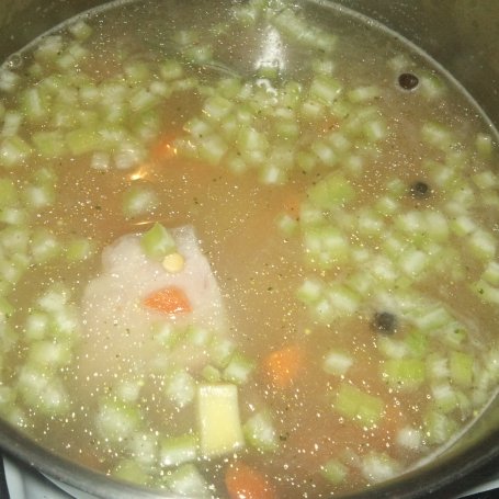 Krok 4 - Pieczarkowa grochówka foto
