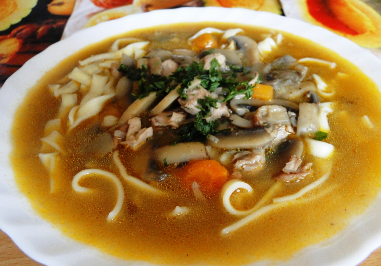 Pieczarkowa z dodatkiem zakwasu foto