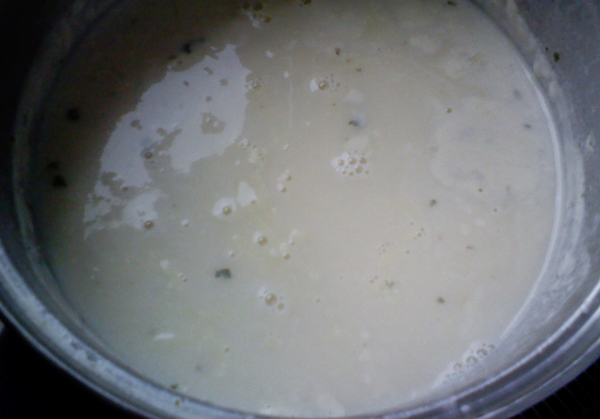 Pieczarkowa z makaronem foto