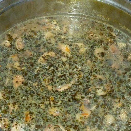 Krok 4 - Pieczarkowa zupa-krem z grzankami foto