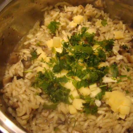 Krok 5 - Pieczarkowe risotto foto