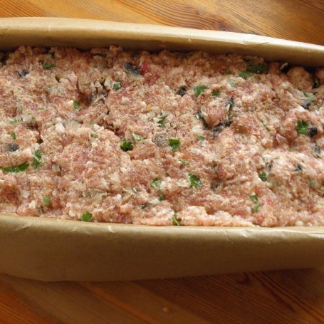 Krok 3 - Pieczeń z pieczarkami foto