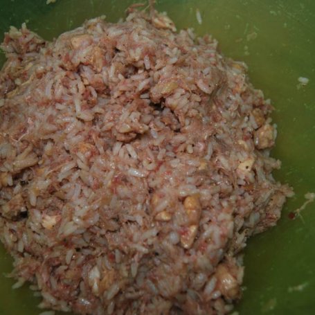 Krok 6 - Pieczeń z ryżem i kawałkami mięsa foto