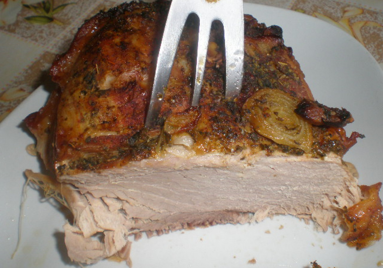 Pieczona szynka foto