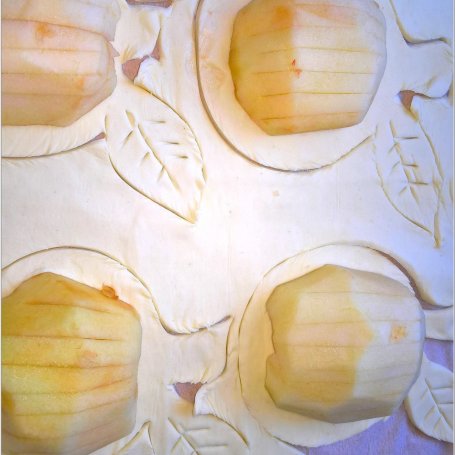 Krok 1 - Pieczone jabłka z marmoladą (w cieście) foto
