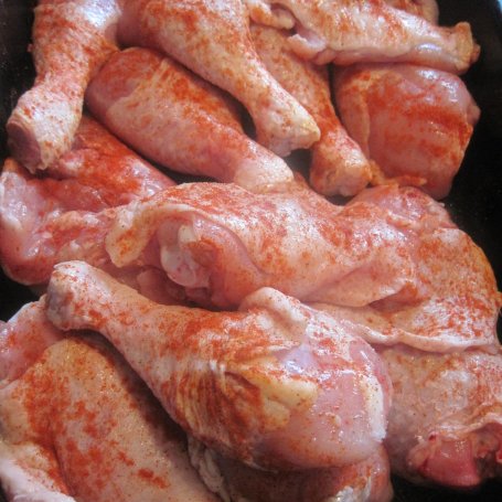 Krok 1 - Pieczone kawałki kurczaka w maryncie miodowej foto