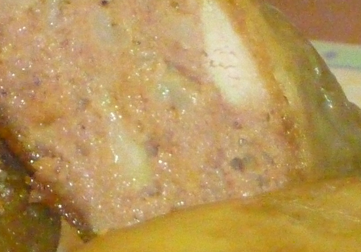 Pieczone mielone z pęczakiem i piersią z kurczaka otulone serem żółtym foto