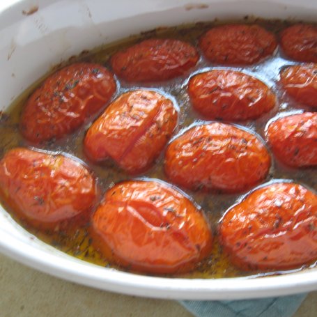 Krok 4 - Pieczone pomidory w ziołowej zalewie foto