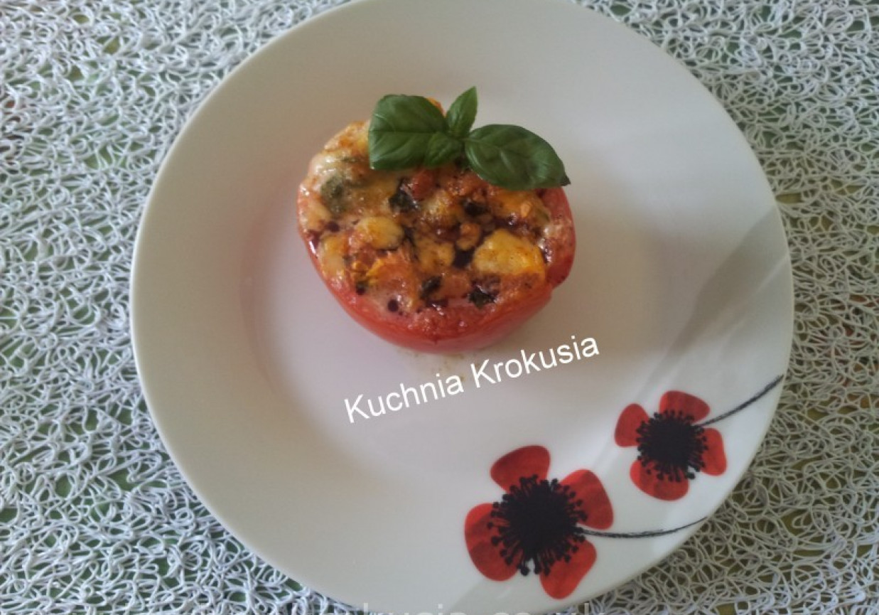 Pieczone pomidory z mozzarellą foto